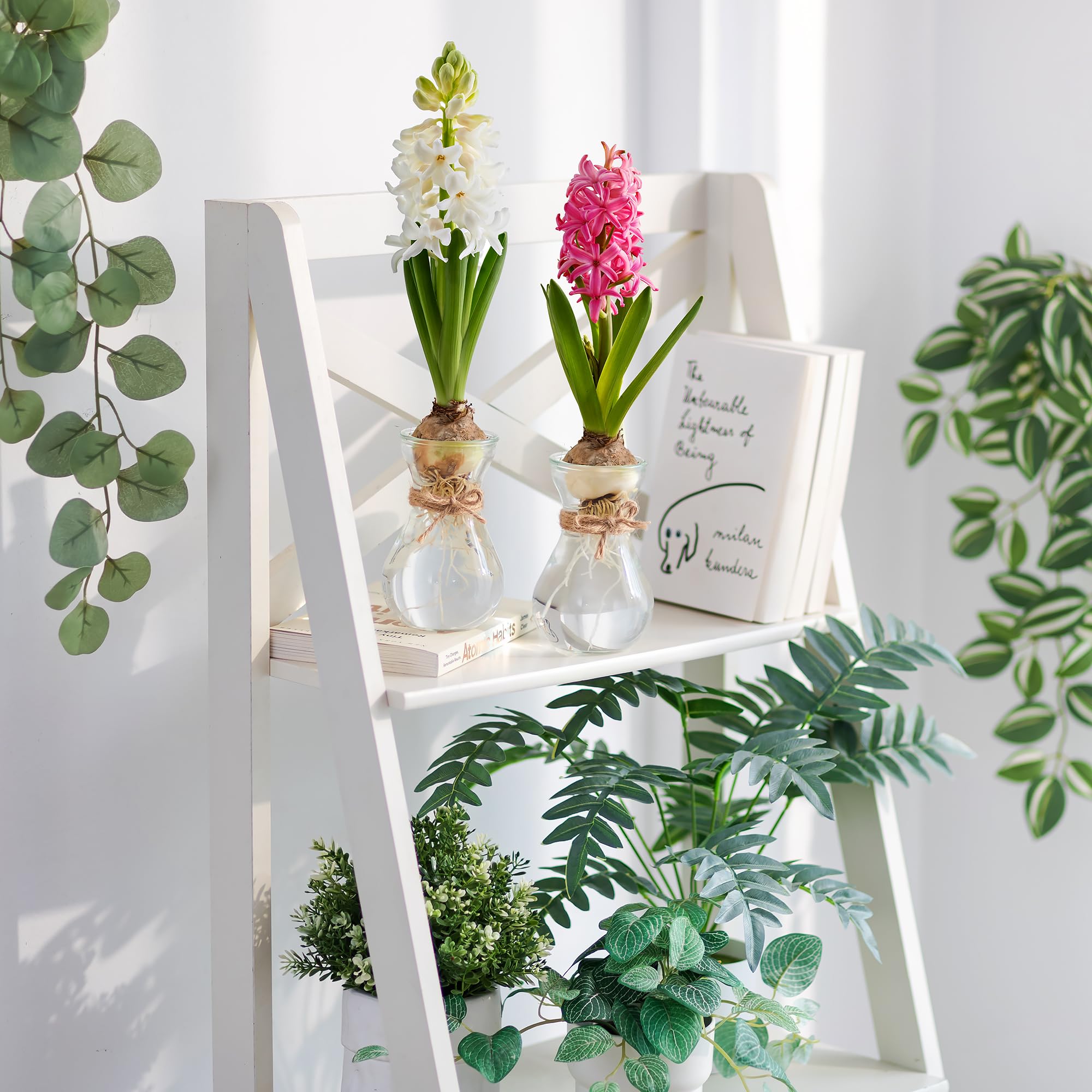 Amazon.co.jp: Hewory 小さなガラス花瓶 センターピース用 クリアミニ