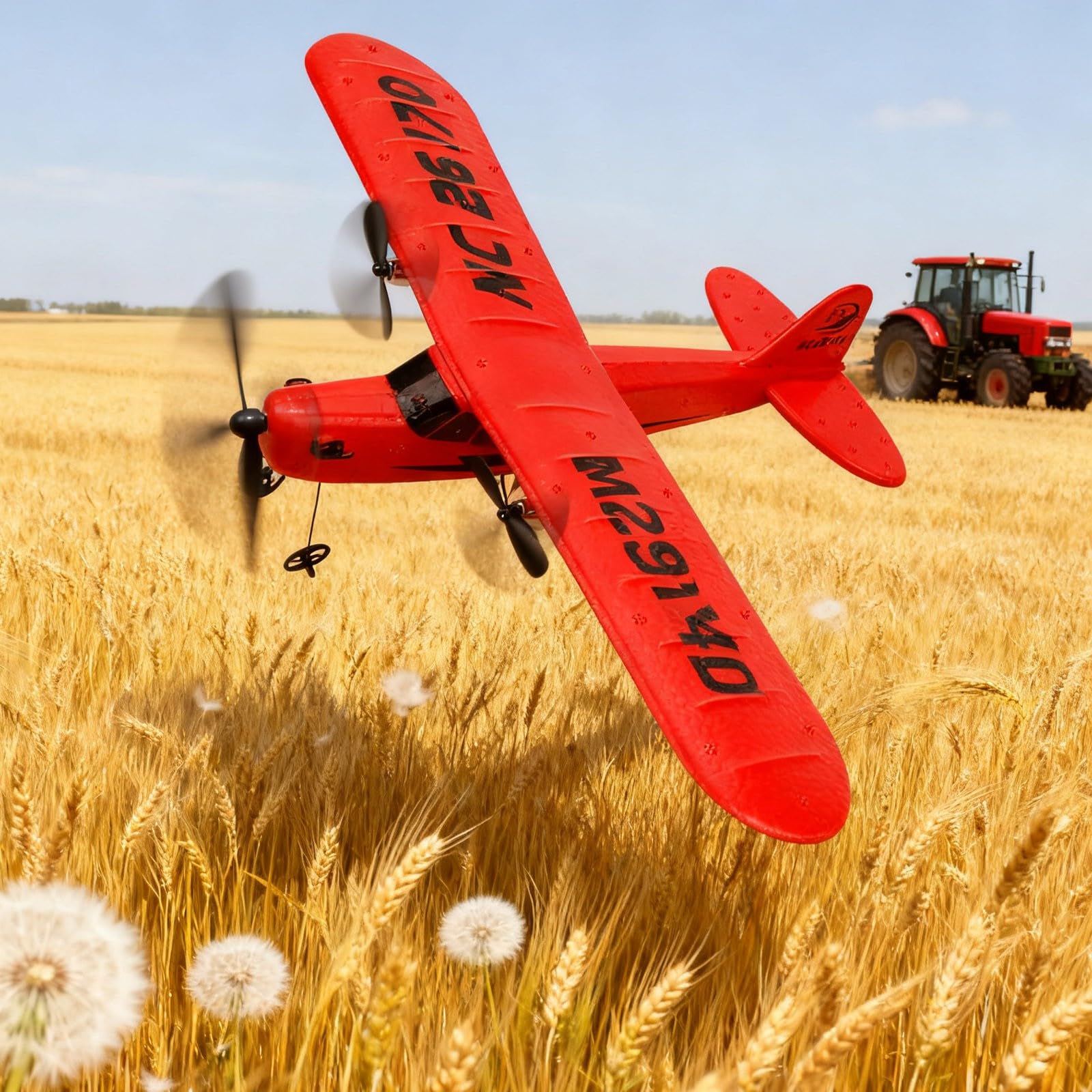 Generisch 2026 Aliante telecomandato per appassionati – Drone ad alte prestazioni con controllo di volo preciso per attività all'aperto (rosso, 31 x 25,5 cm)