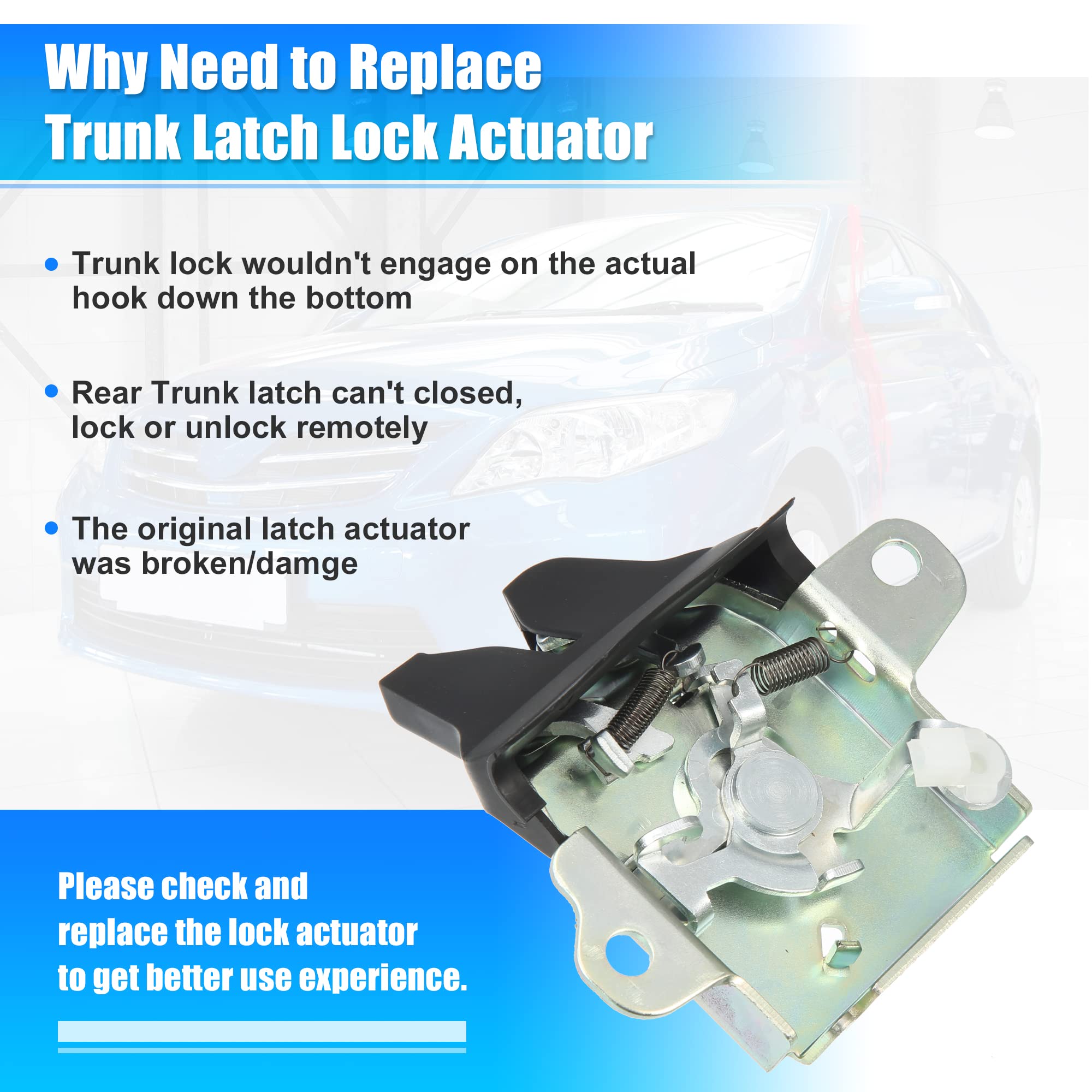 トヨタ CAR LOCK Amazon.com: X AUTOHAUX Car Rear Tailgate Latch Actuator Rear Trunk