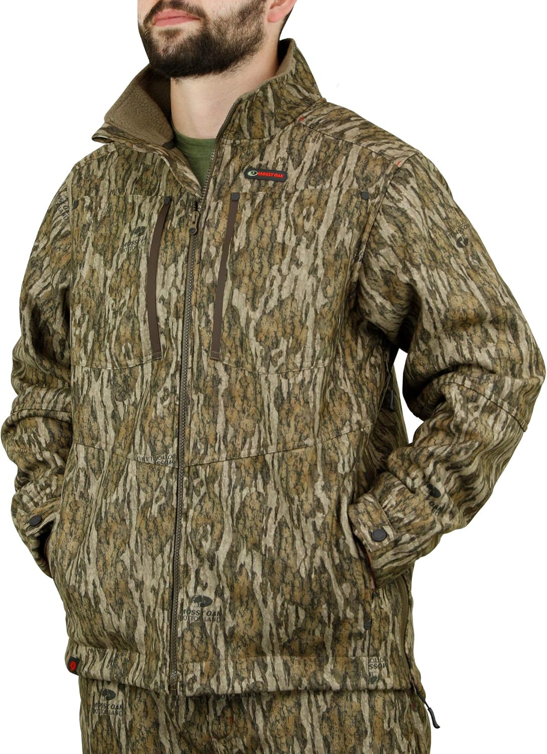 Mossy Oak mens Sherpa Fleece Lined Camo Hunting Jacket for Men - Image 2