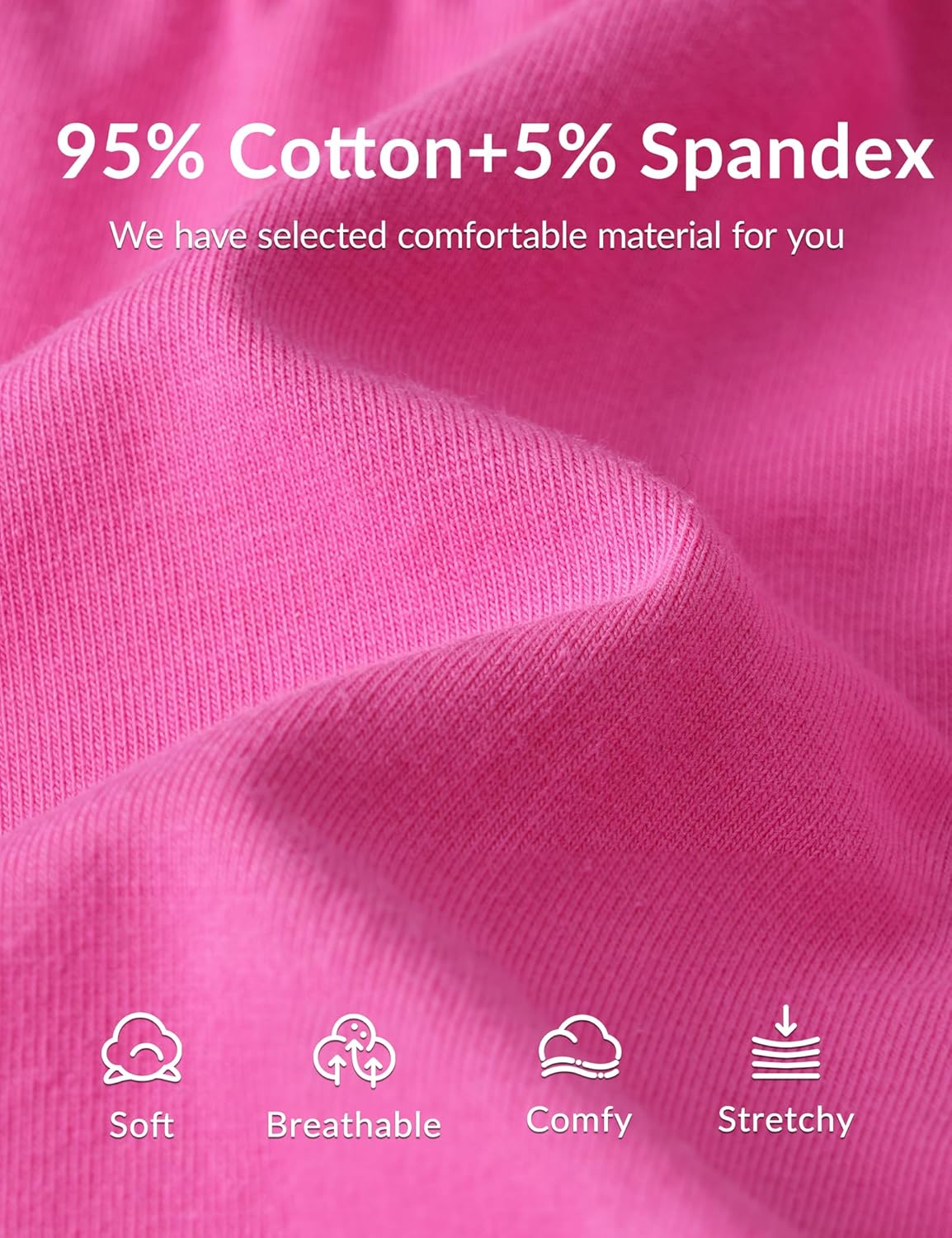 Witwot 6 Pack Baby Girls Bike Shorts Toddler Girl Cotton Dance Short Pants for Kids Solid Athletic Summer Cloth Size 18M-5T - Image 6