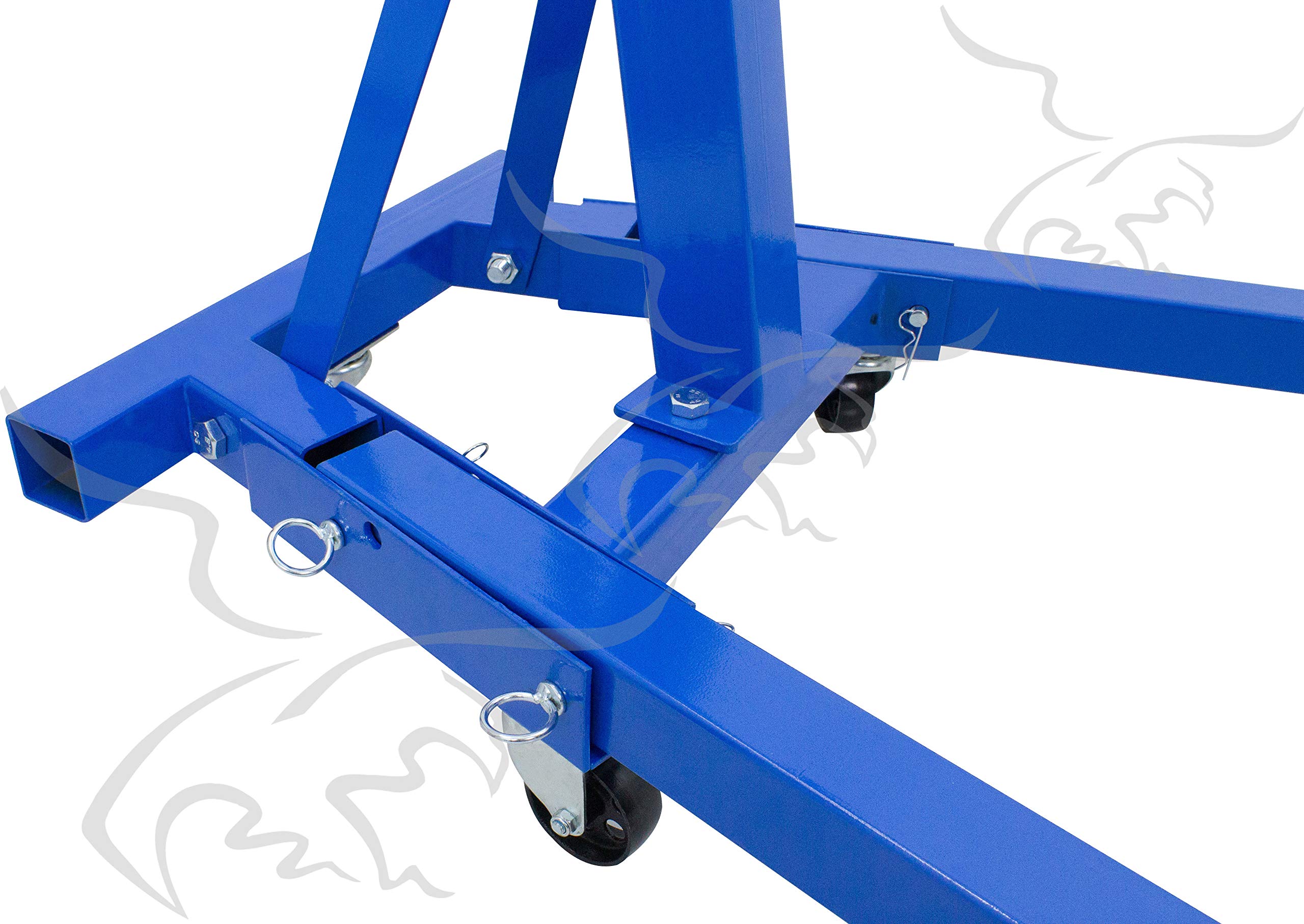SOPORTE CABALLETE PARA SUJETAR MOTORES 900 Kg PLEGABLE. Levantar motor y caja de cambios
