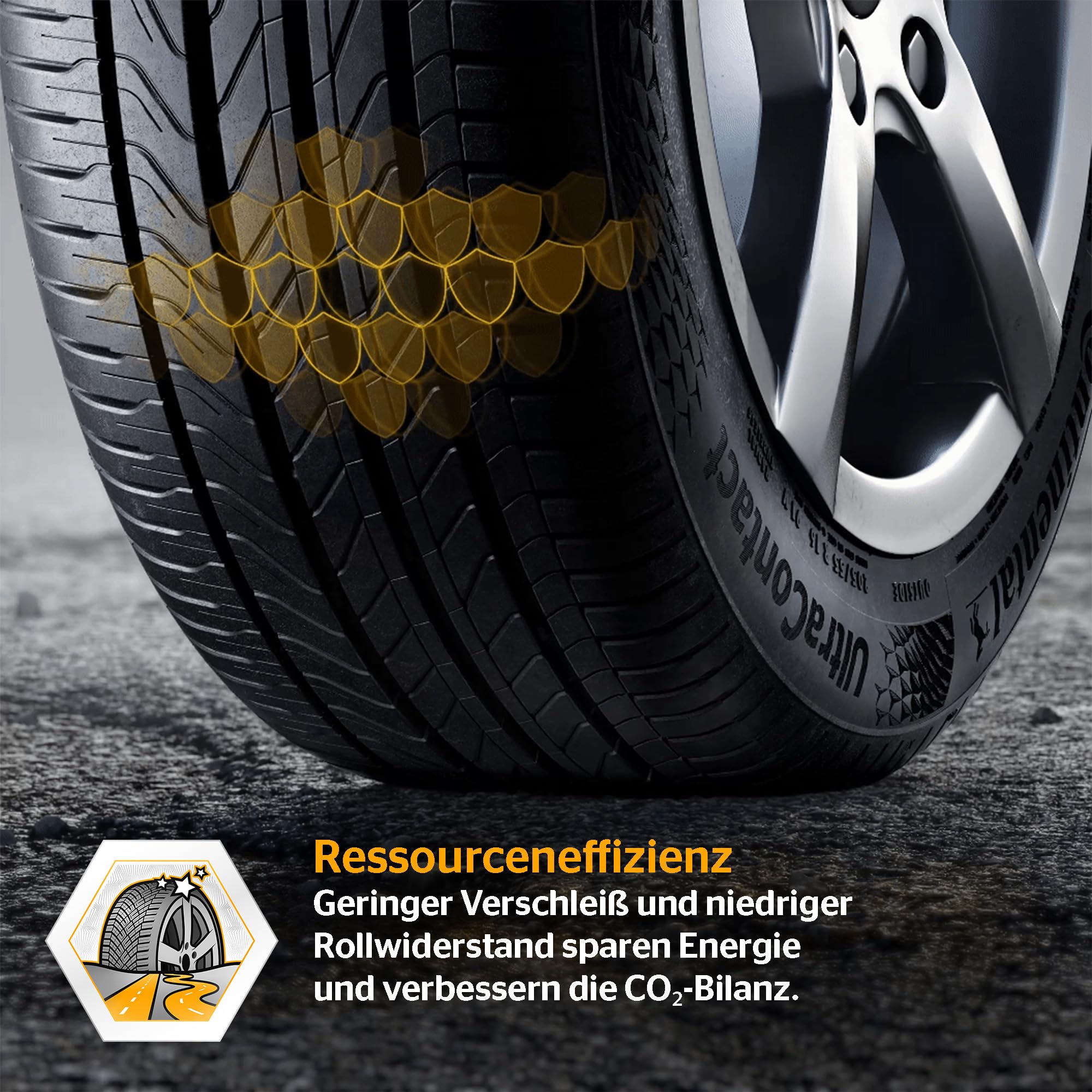 CONTINENTAL UltraContact - 195/65 R15 91H - A/B/70dB - Sommerreifen (PKW/SUV)