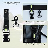 Vista 6 de MELOTOUGH Clip para guantes de golf, clips para cinturón con pinzas de cocodrilo para guantes de trabajo, guantes de construcción, accesorios de golf