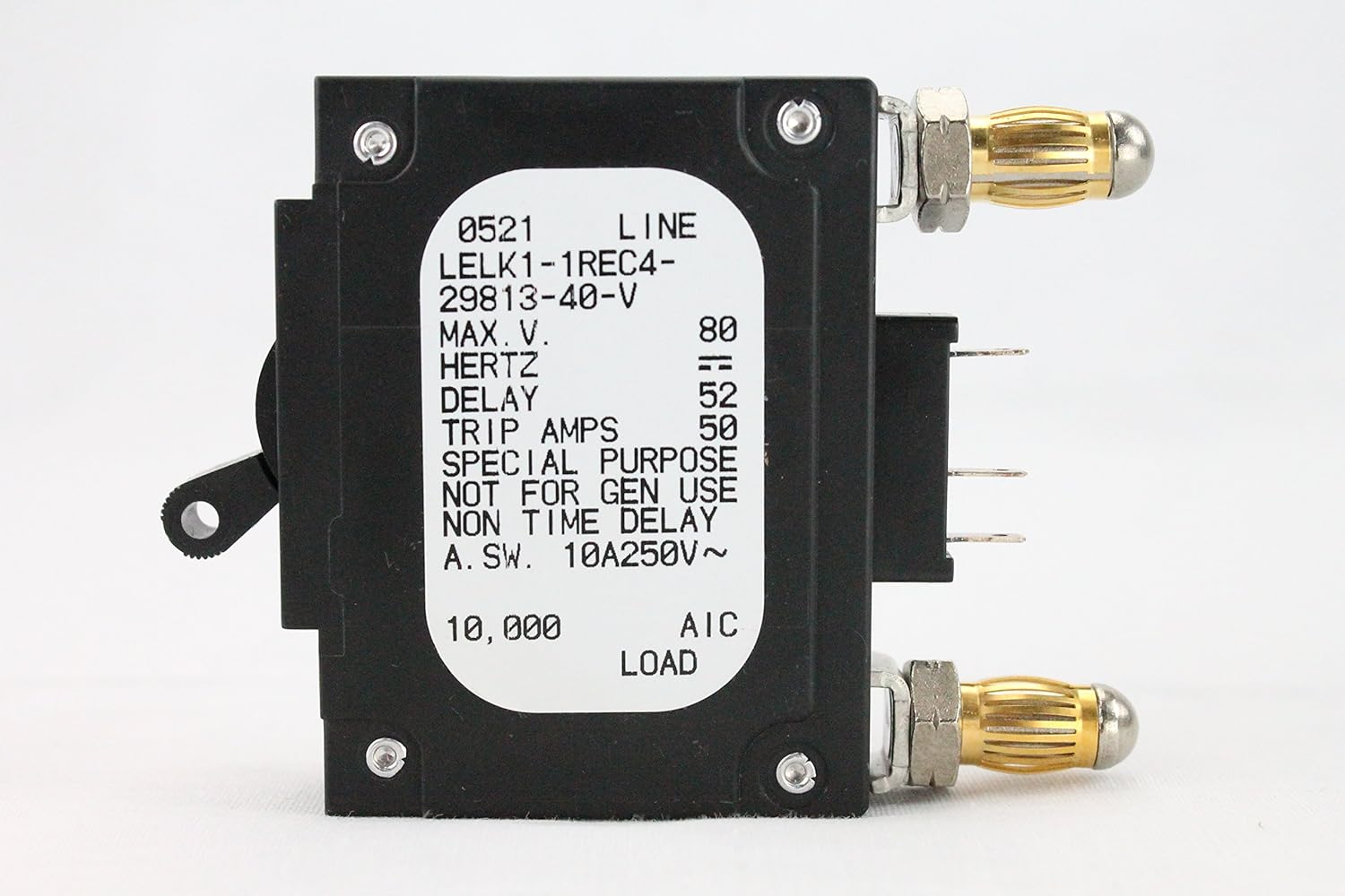 AIRPAX 40 AMP DC BREAKER BULLET LELK11REC42981340V TELECT P/N 09000520040