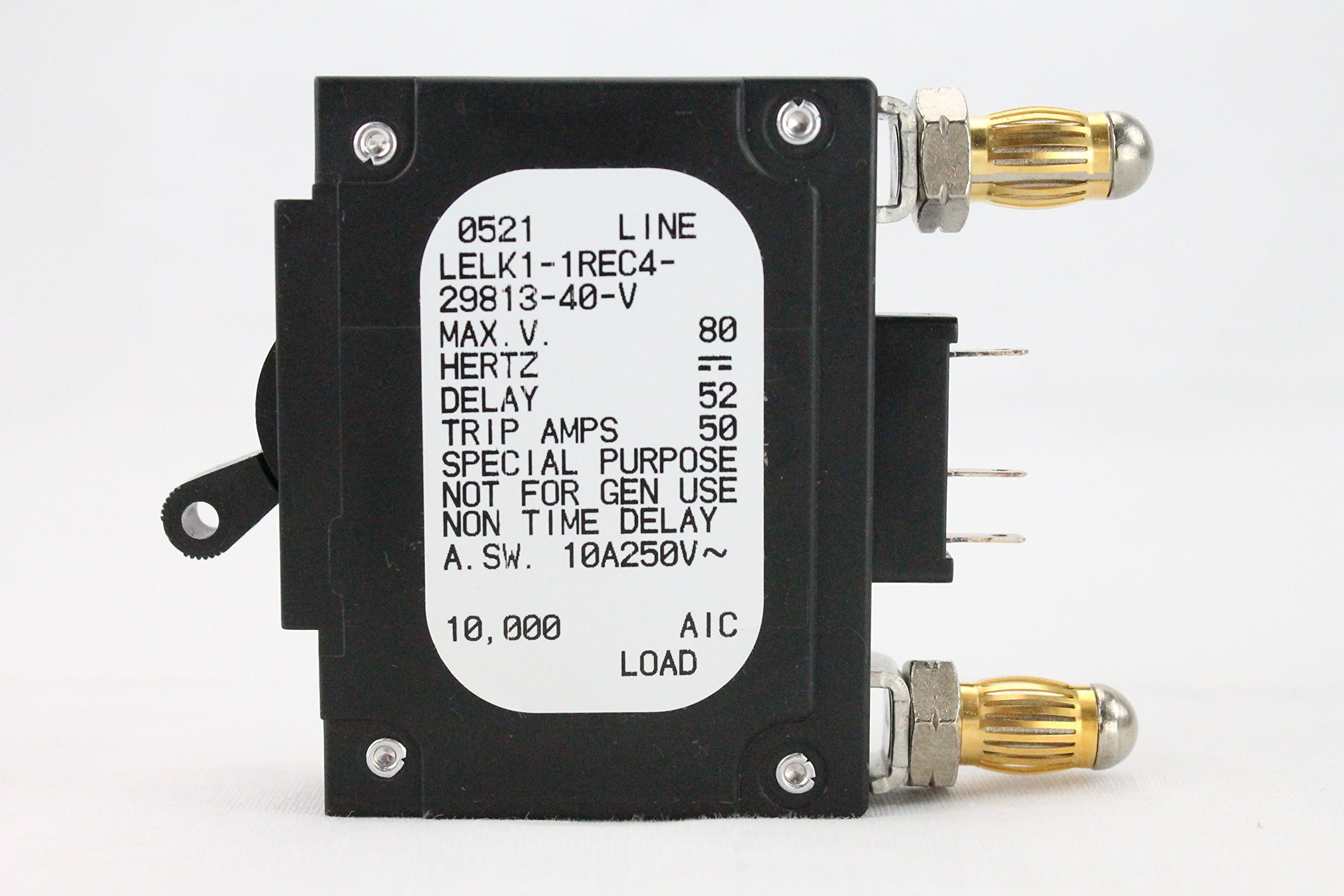 40 AMP DC BREAKER BULLET LELK1-1REC4-29813-40-V TELECT P/N 090-0052-0040