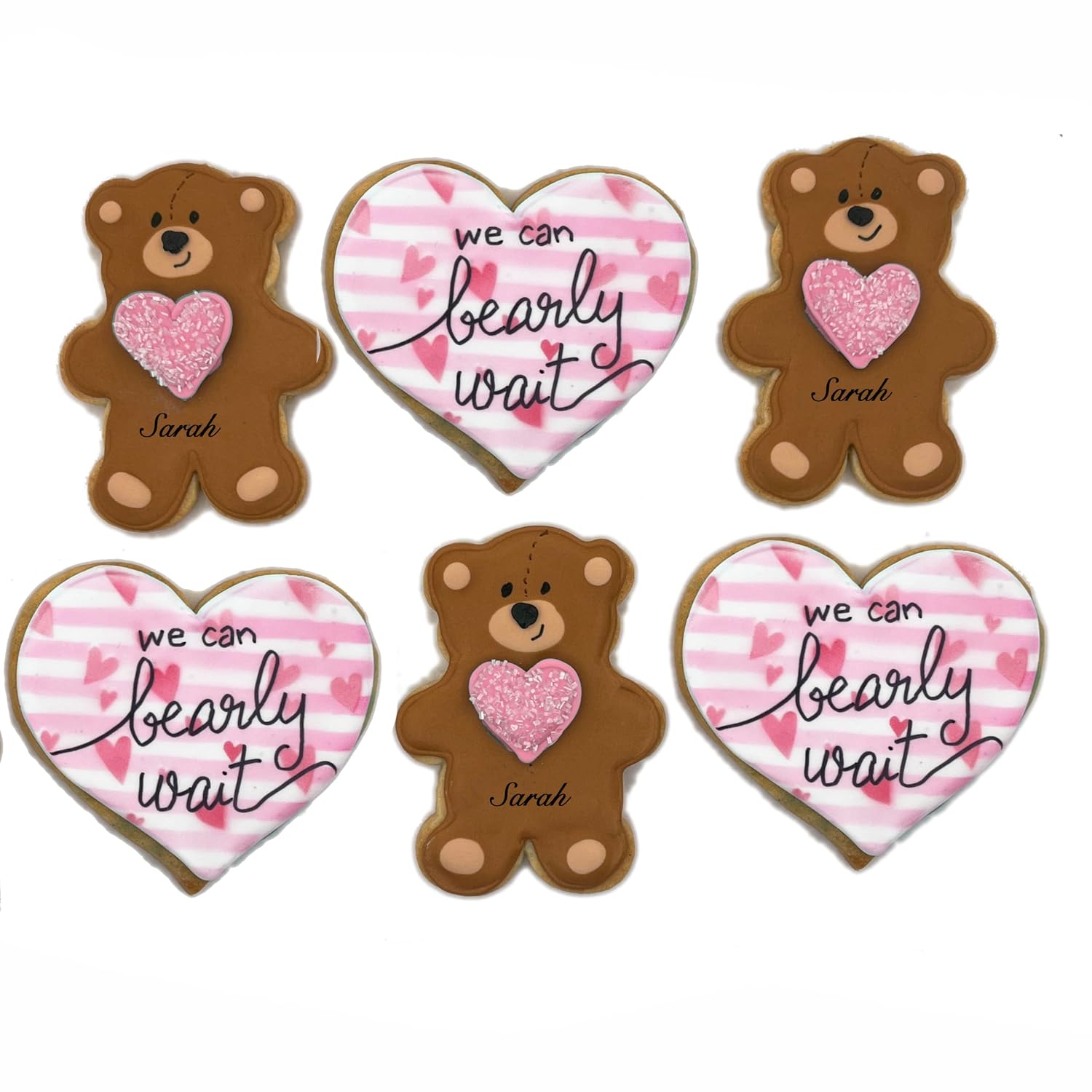 Baker's Dozen To Go Baby Shower Cookies (We Can Bearly Wait)