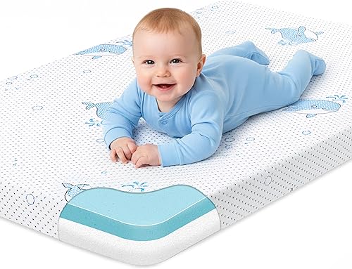 Miniatura 10 de Pack and Play - Colchón de espuma viscoelástica de alta resistencia para Pack N Play. 38 x 26 Pack N Play, funda extraíble y lavable a máquina