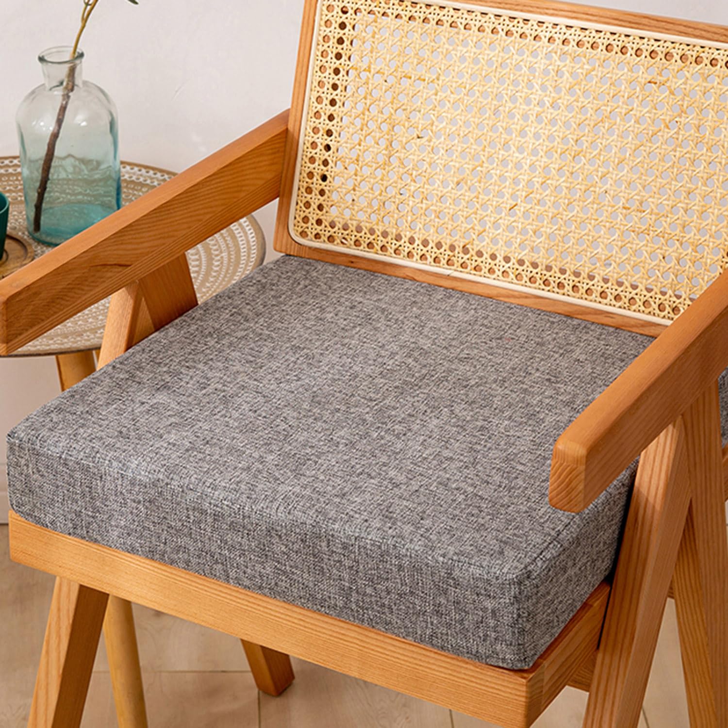 Panca oversize per esterni, 100/120 x 50 cm, antiscivolo, per giardino, sala da pranzo, casa, patio, altalena, cuscino spesso, per 2/3 posti (nero, 150 x 30 x 3 cm)