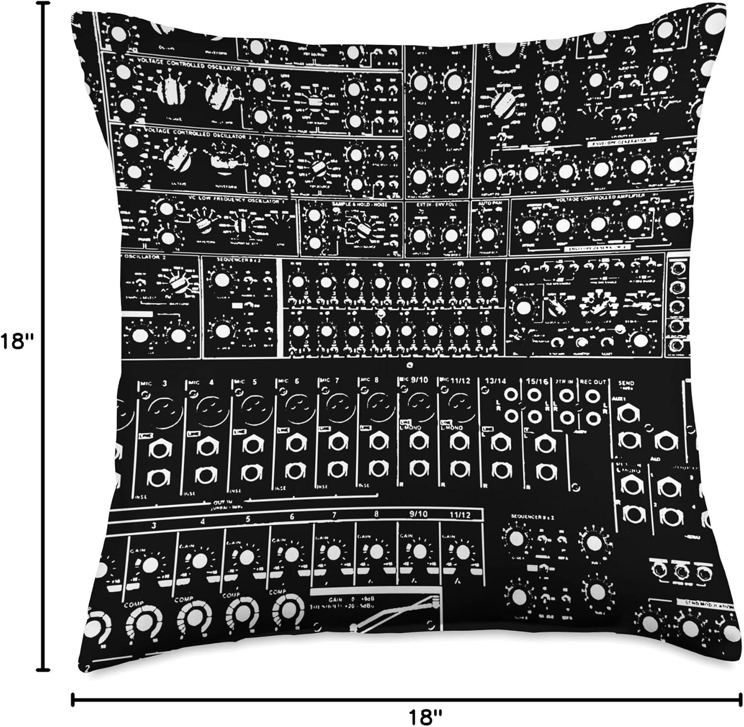 Music Producer Audio Engineer Recording Studio DJ Sound Guy Throw Pillow