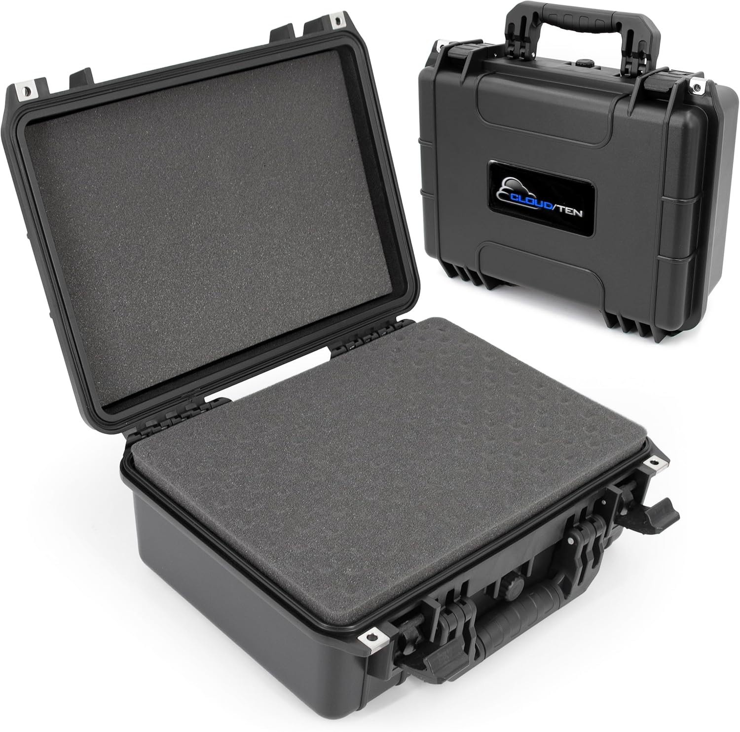 CLOUD/TEN 16 Inch Airtight Carry Case with Impact Absorbing Protective Customizable Foam