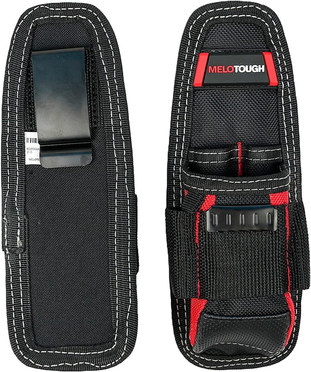 MELOTOUGH Small Tool Pouch Electrican Clip on Tool Pouch,Tool Belt Pouch with Belt Holster Mini Electrican Tool Holder with Sanp Clip - Image 4