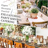 Vista 6 de EBOOT 100 mini tazas de postre de 2 onzas con cucharas, taza de plástico desechable redonda de plástico para parfait pequeño para boda, evento