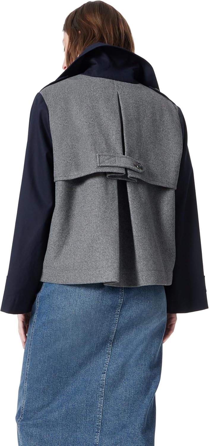 DEE OCLEPPO womens Hallie Cropped Trench Coat Standard - Image 3