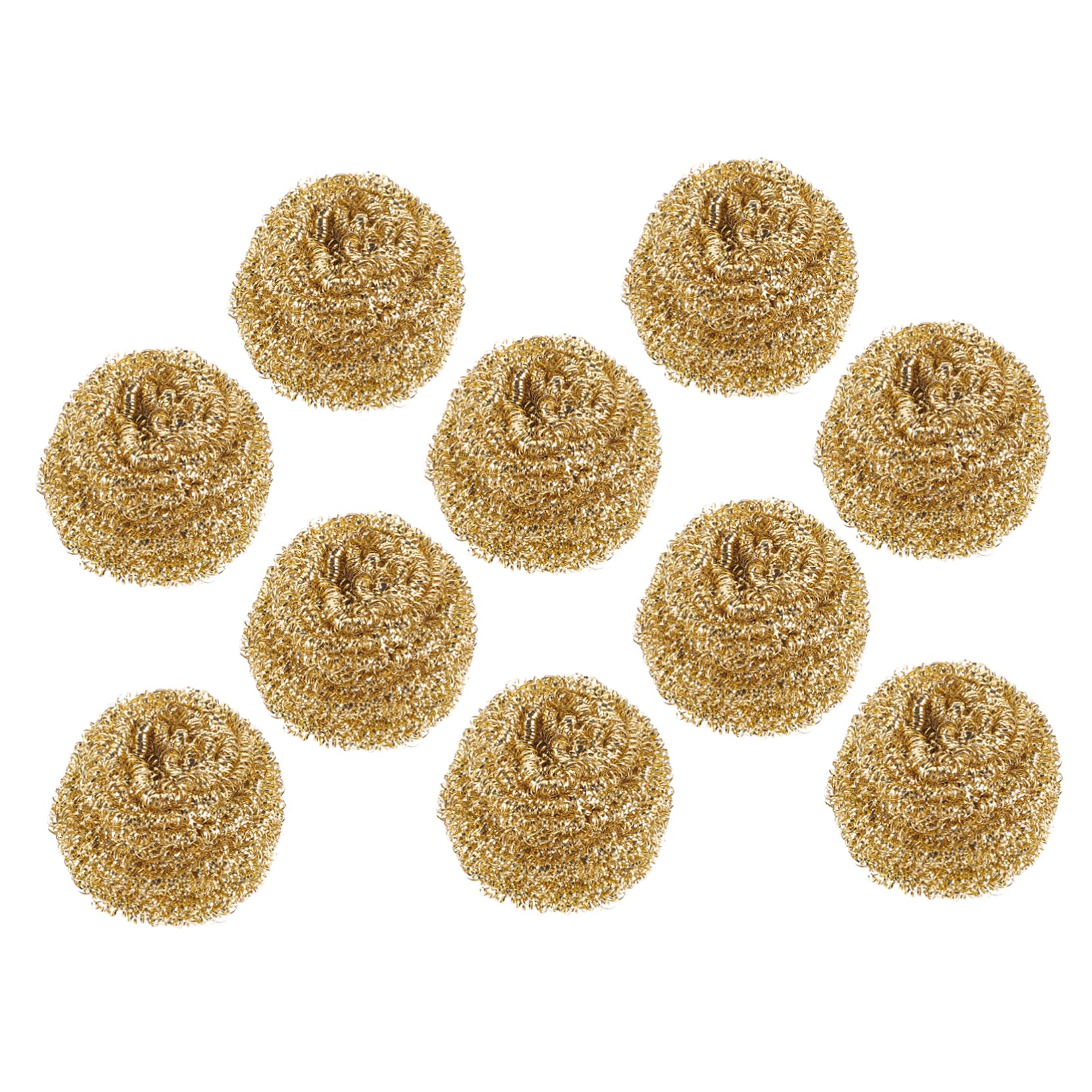 MOLUCKFU 10pcs Iron Nozzle Cleaning Ball Tip Cleaner Soldering Tip Ball Ts101 Tips Soldering Sponge Ts100 Cleaner Electronic Cordless Cleaning Tools Irons Kit Copper Golden