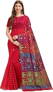 Dhakai Jamdani Bengal Handloom Designer Saree Thread work Handcrafted Sarees For Women Indian Traditional Party Wear