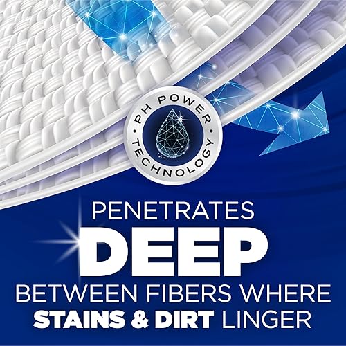 Miniatura 5 de ARM & HAMMER Deep Clean Stain Formula Power Paks, detergente para ropa, removedor de manchas de lavandería, aroma limpio brillante, 44 unidades, 44