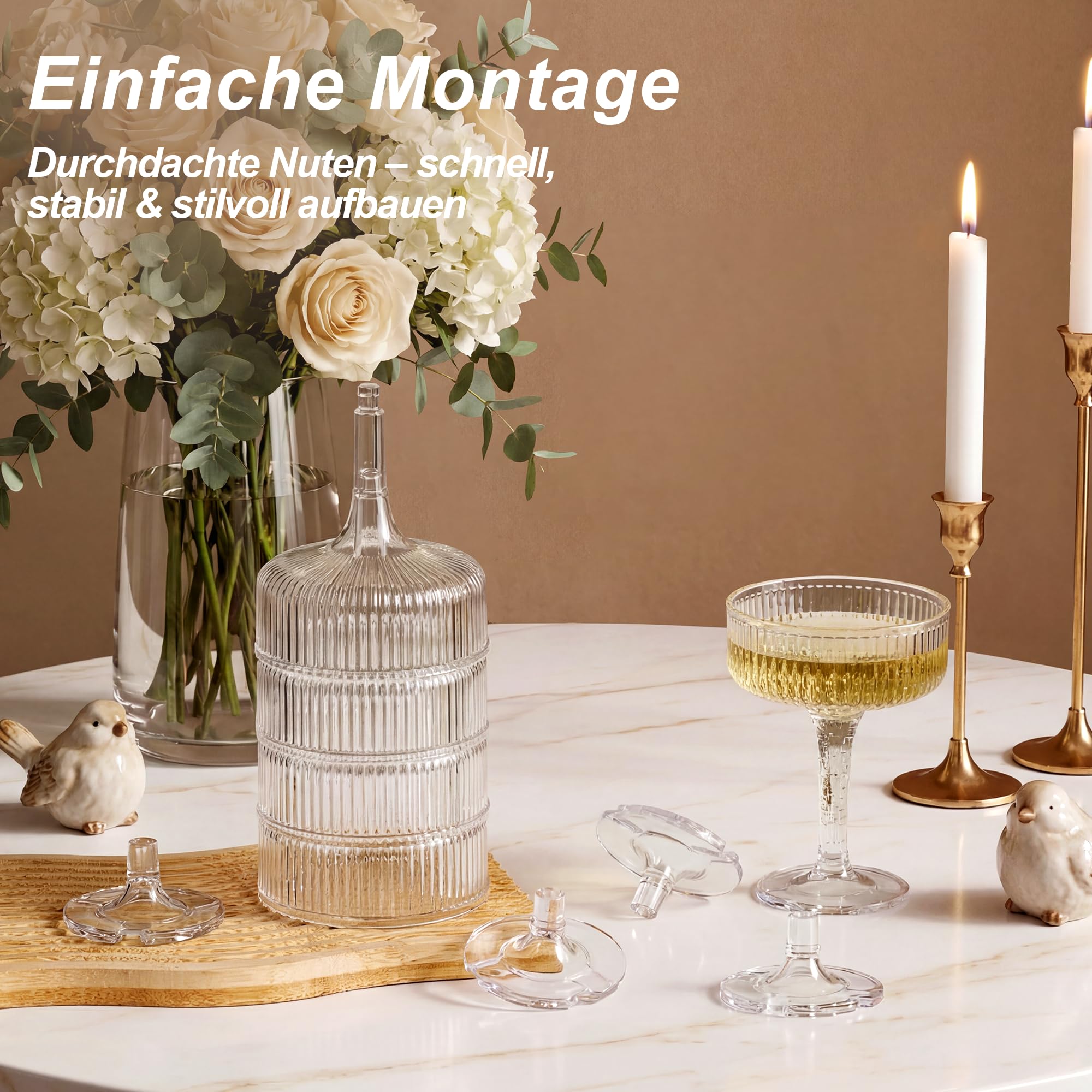 Sektgläser Plastik 56 Stück 200ml, Transparent | Kunststoff, Mehrweg, Champagne Turm, Für Sektempfang, champagner schalen, Hochzeit, Geburtstag, Picknick, Party