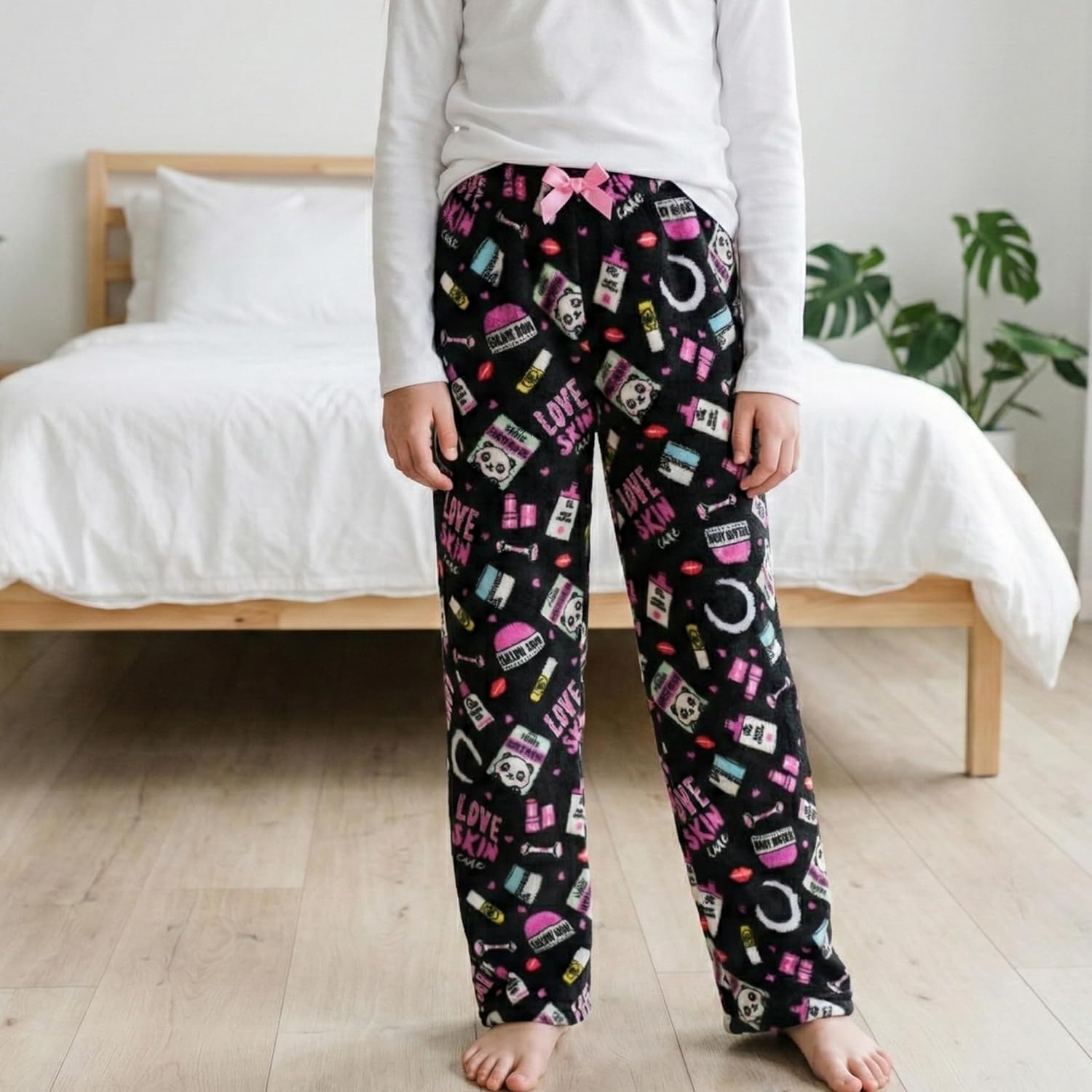 Just Love Plush Pajama Pants for Girls Fleece PJs - Image 3