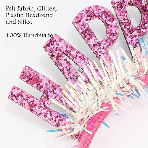 Miniatura 2 de COCIDE Diademas de cumpleaños para mujer, diadema de cumpleaños para niñas, tiaras de cumpleaños para niñas, coronas de feliz cumpleaños para