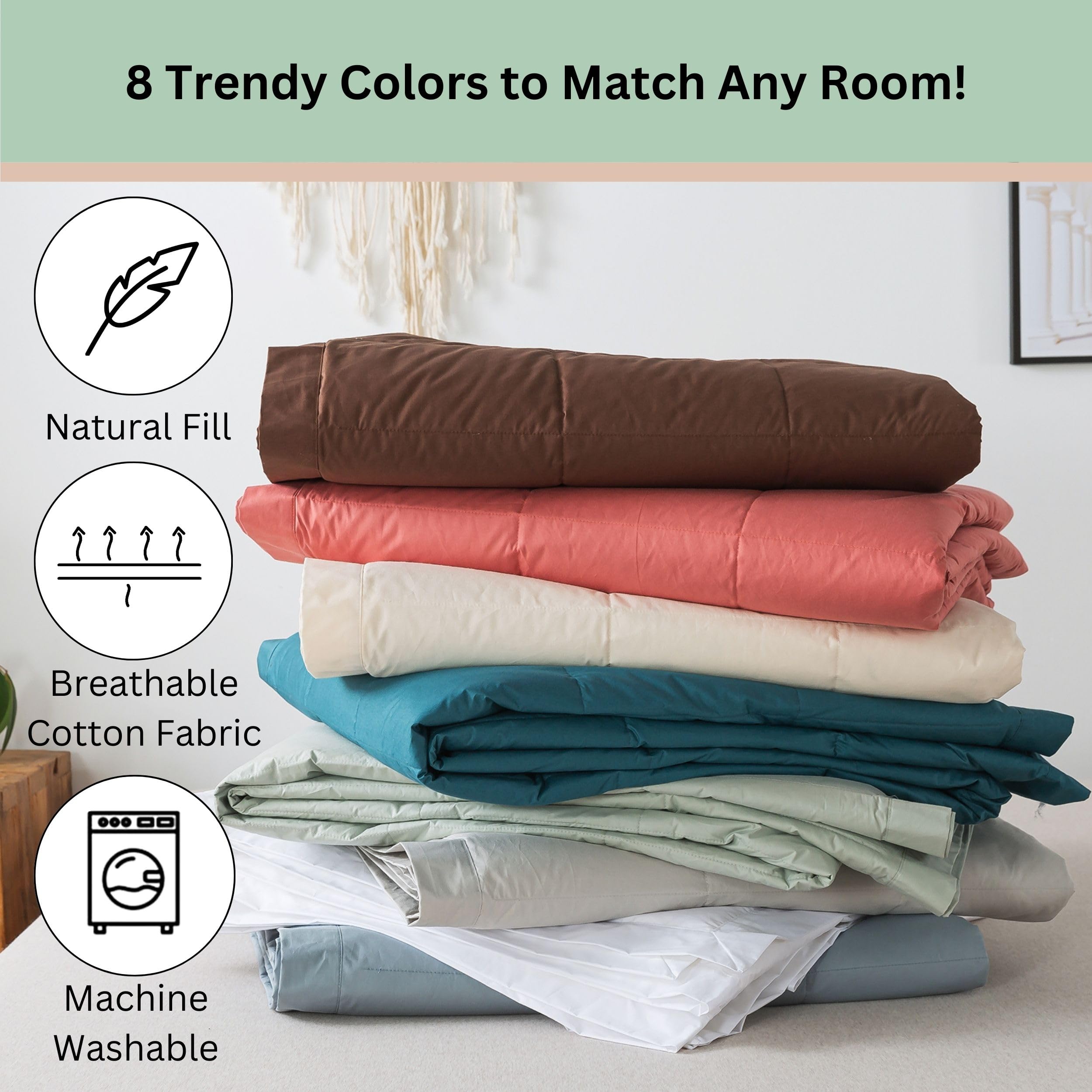 Amazon.com: Feather and Loom 233 Thread Count White Duck