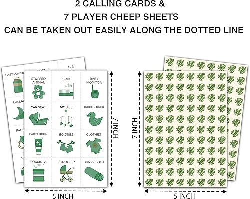 Miniatura 2 de Juegos de bingo para baby shower, tarjetas de bingo de género neutro para 24 jugadores, juego de cartas de safari en la selva para actividades