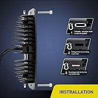 Vista 6 de Nilight 2 cápsulas LED de montaje empotrado de 18 W, 7.3 pulgadas, barra de luz antiniebla para todo terreno, iluminación impermeable para tractor