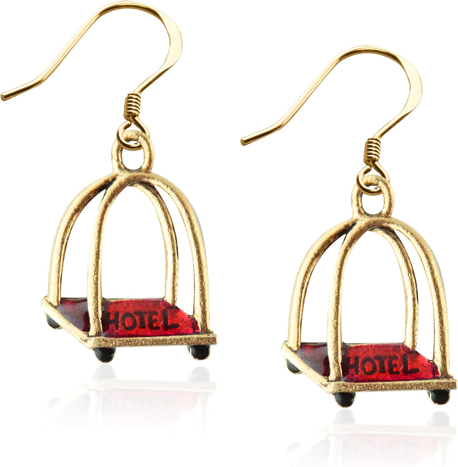 Whimsical Gifts Flight Attendant Charm Earrings