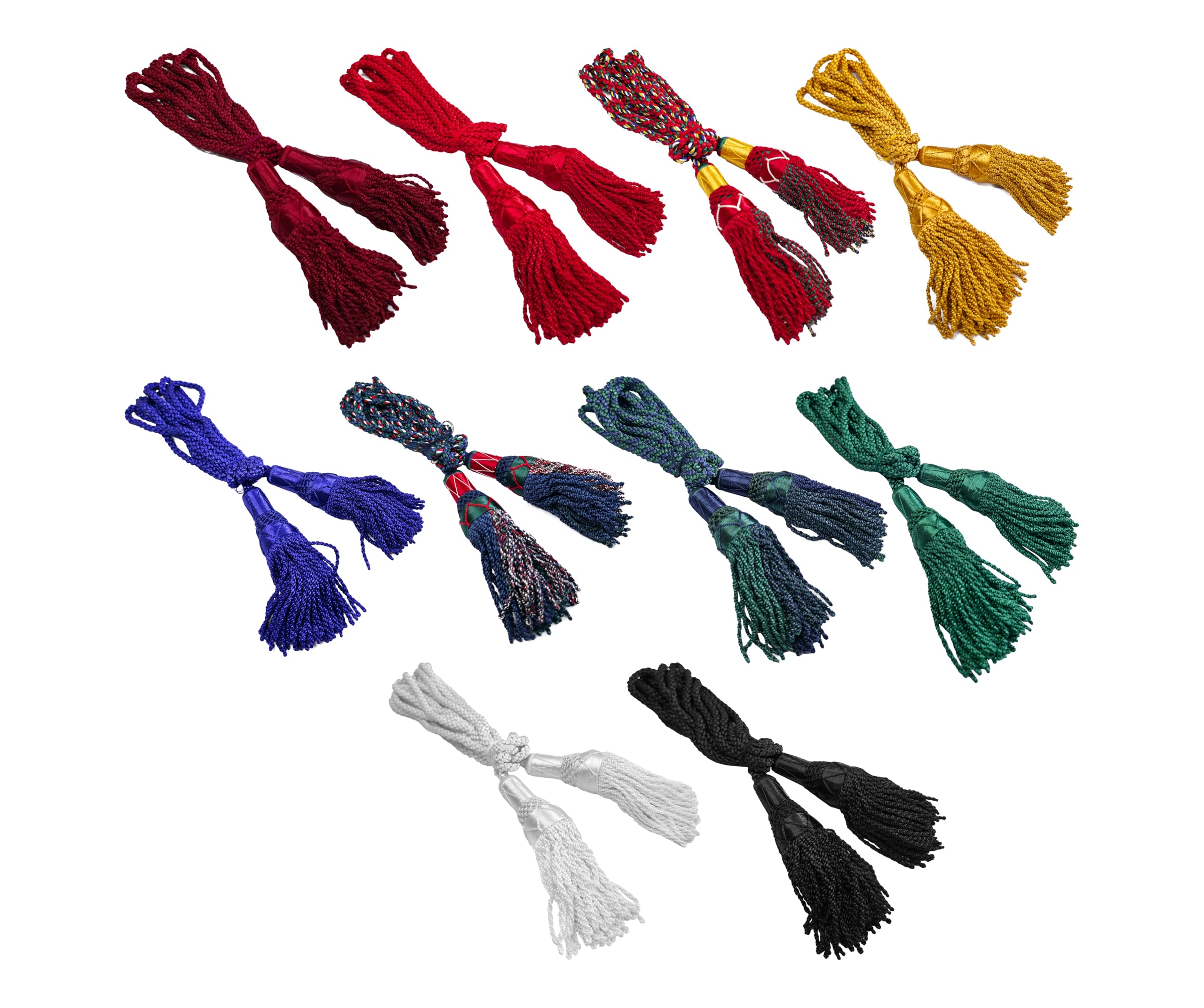 Cordon de drone en soie pour cornemuse - Accessoire Highland de qualité supérieure - Plusieurs couleurs (Stewart Royal)