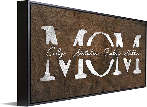 Vista 25 de Personal-Prints Arte personalizado para mamá y niños, personalizado con todos los nombres de los niños, regalo único y personalizado para el día