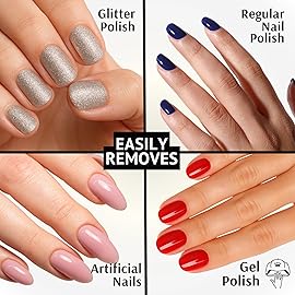 Pronto 8 Oz 100% Pure Acetone Nail Polish Remover and Cuticle Oil, Pure Acetone for All Nail Polish Types including Gel, Acrylic & Sculptured Nails, Gel Nail Polish Remover and Nail Repair, Duo Pack