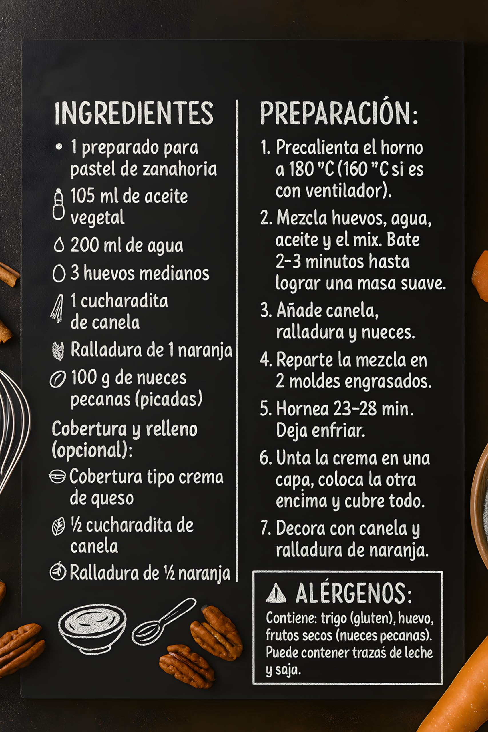 Betty Crocker Country Carrot Cake Mezcla para Pastel de Zanahoria 12 Porciones