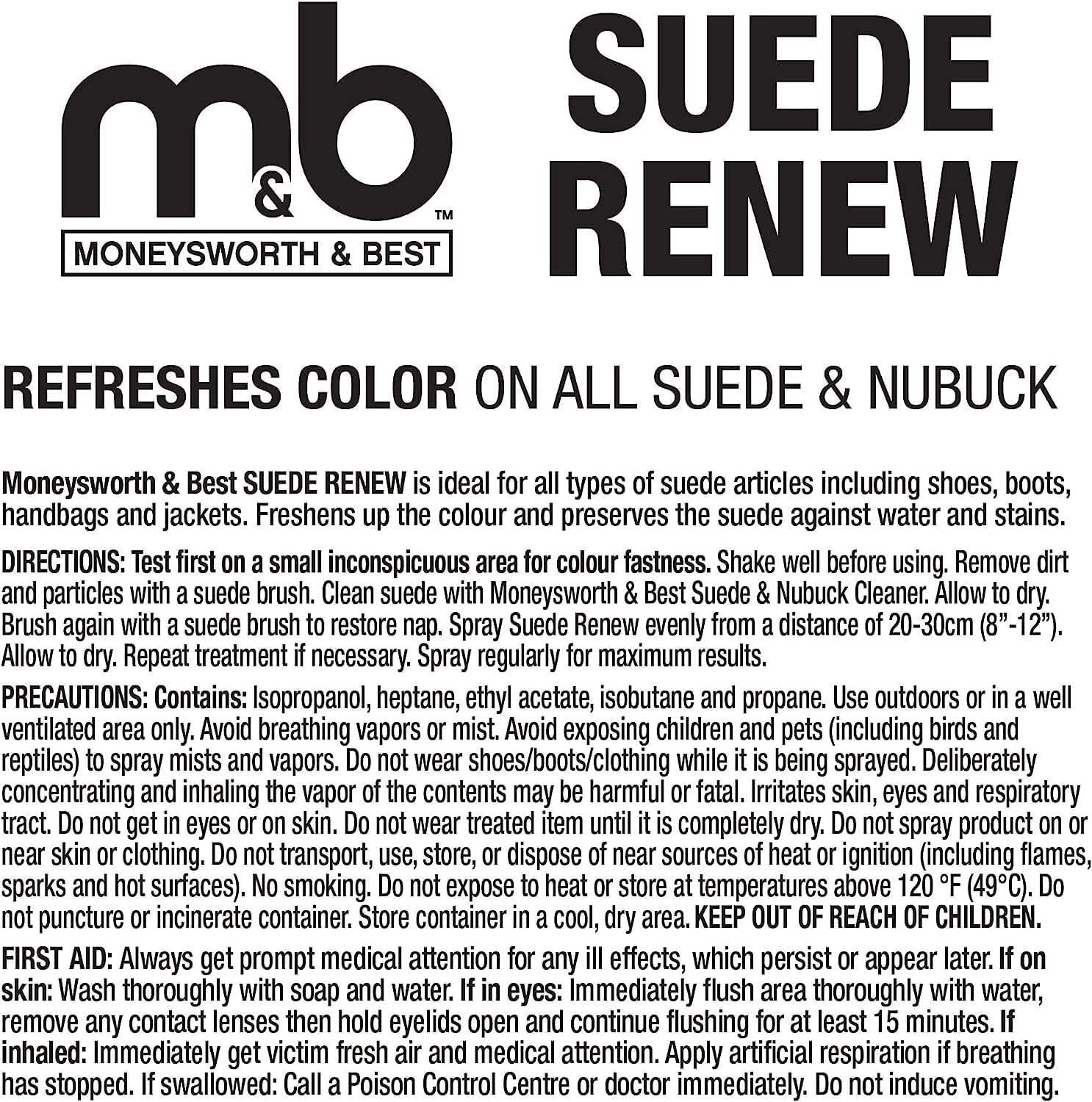 Moneysworth & Best Suede Renew