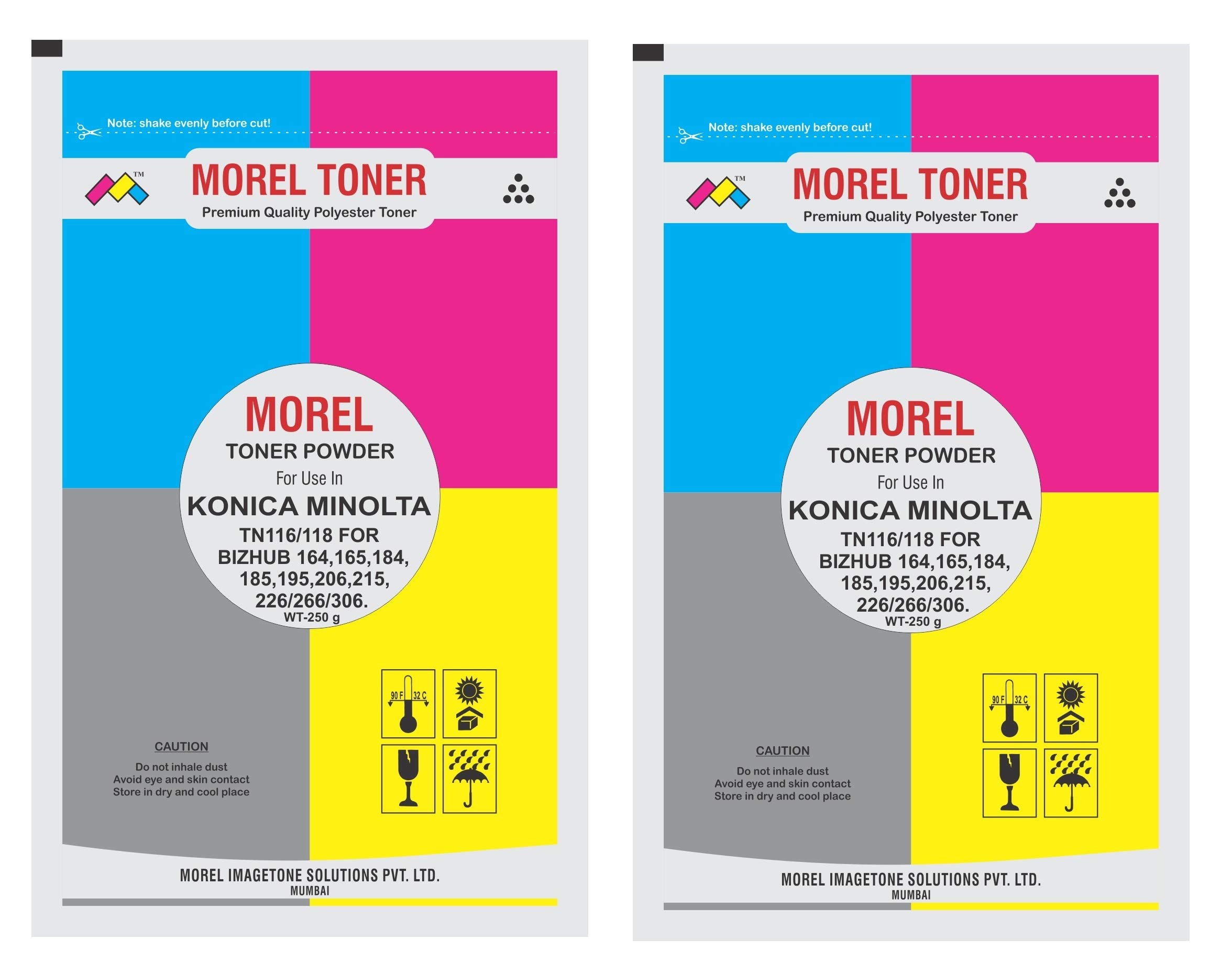 MOREL Toner Powder for USE in KONICA MINOLTA BIZHUB 164 184 185 195 206 215 226 266 306 PHOTOCOPIER and Printer |Pack 2| (B07DGV7HT6) Amazon Price History, Amazon Price Tracker