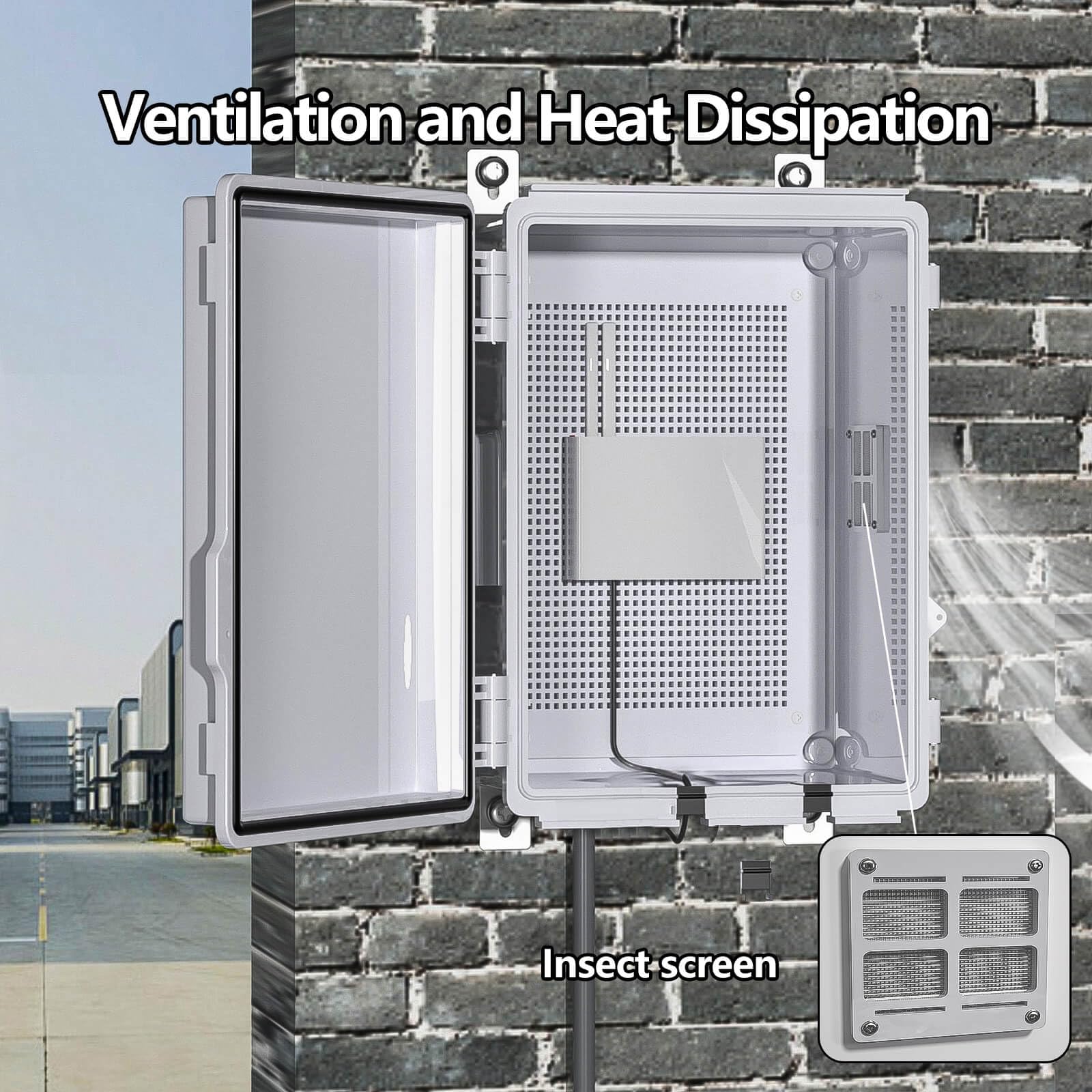 Ventilated Electrical Junction Box - IP65 Waterproof -5
