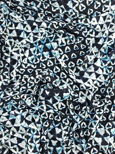 Miniatura 2 de Minerva Exclusivo Sankakkei Spirit Viscosa Challis Tela - por yarda