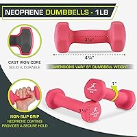 Vista 4 de ProsourceFit Neoprene Dumbbell Coated for Non-Slip Grip