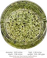 Vista 4 de Rockcloud Bandeja redonda de 3 pulgadas con resina, bandeja de joyería de cristal para decoración de mesa de oficina en casa, soporte para plantas