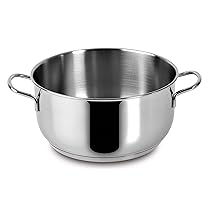 Lagostina Every Casseruola Fonda Ø 18 cm in Acciaio Inox 18, 10 con Fondo Lagoseal Plus, Esterno Satinato e Ampie Manicature, Adatta a Tutte le Fonti di Calore, Inclusa Induzione