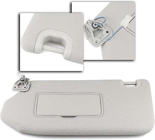 Miniatura 4 de Visera solar izquierda del conductor para Pathfinder 2013-2018 2014-17 Infiniti QX60 con lámpara 96401-9PB0A 964009PB0A