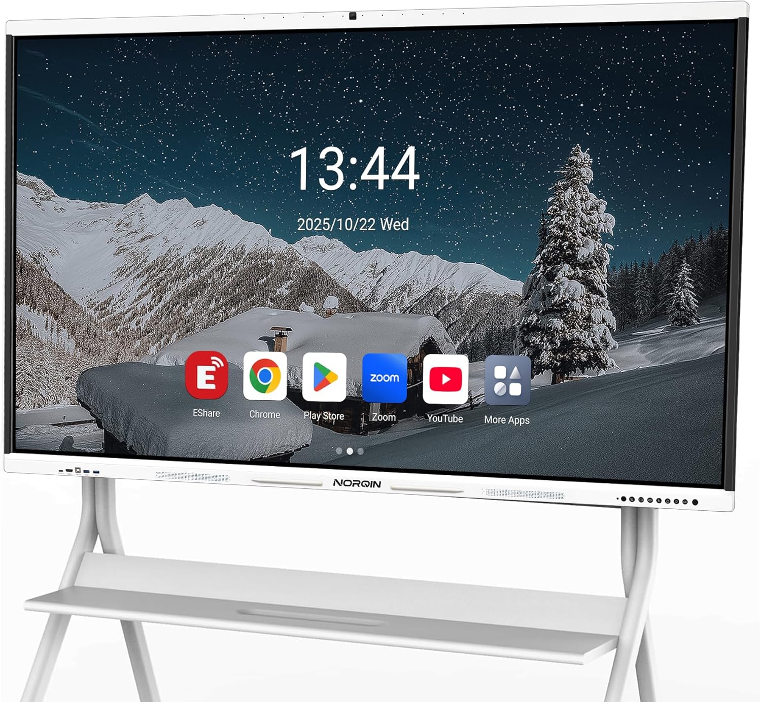 Interactive Smartboard for Presentation Classroom Conference Office Home-65 4K UHD with 48MP Camera,8-Array Microphone,Touchscreen Digital Whiteboard(Wall Mount Included)