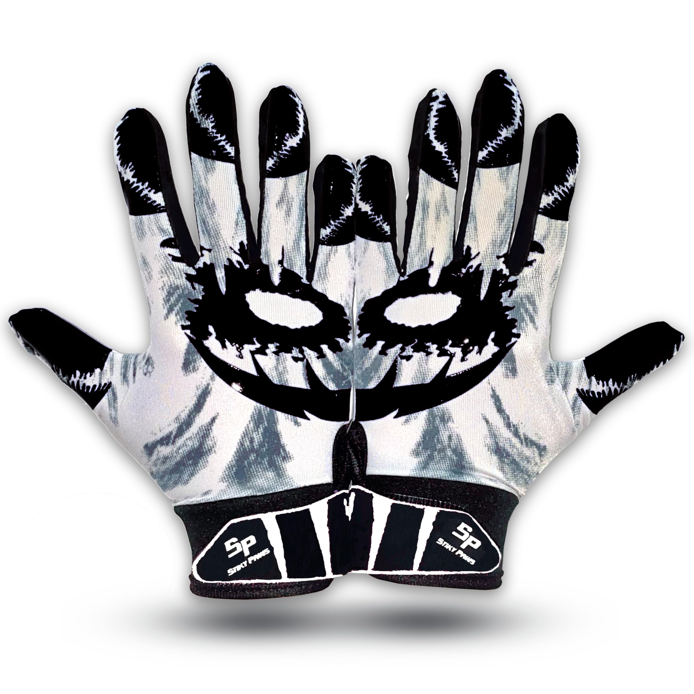 Shadows Football Gloves - Shadow Strike - Youth Football Gloves - (Black, Youth Medium)