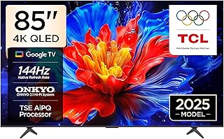TCL 85P8K Television 85 Inch Smart TV 4K QLED Colorful Quantum Crystal HDR 10+ Gaming Google TV
