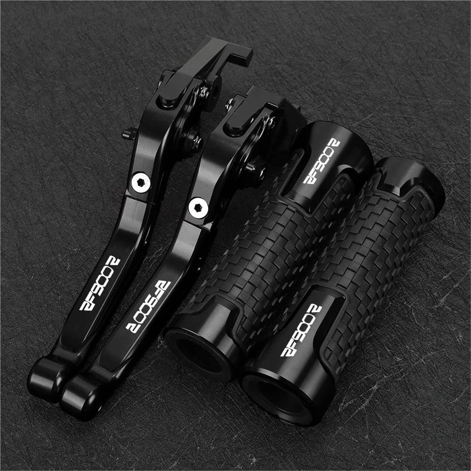 GQUIKGW Replace Control Handles Motorcycle Accessories Adjustable Pivot Brake Clutch Levers for Suzuki RF900R RF 900R 1994-1997(Black1)