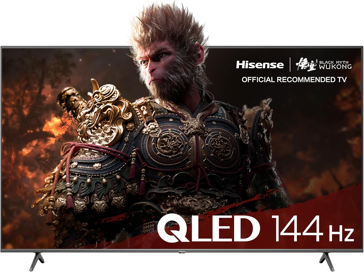 Hisense TV 65" QLED 4K 144Hz 65E77NQ PRO, Smart TV VIDAA U7, Dolby Vision IQ, HDR 10+ Adaptive, 144hz Game Mode PRO, Dolby Atmos 2.1, Alexa Built-in, Tuner DVB-T2/S2 HEVC 10, lativù 4K 2024 E77NQ PRO 65 Pollici - Immagine 1