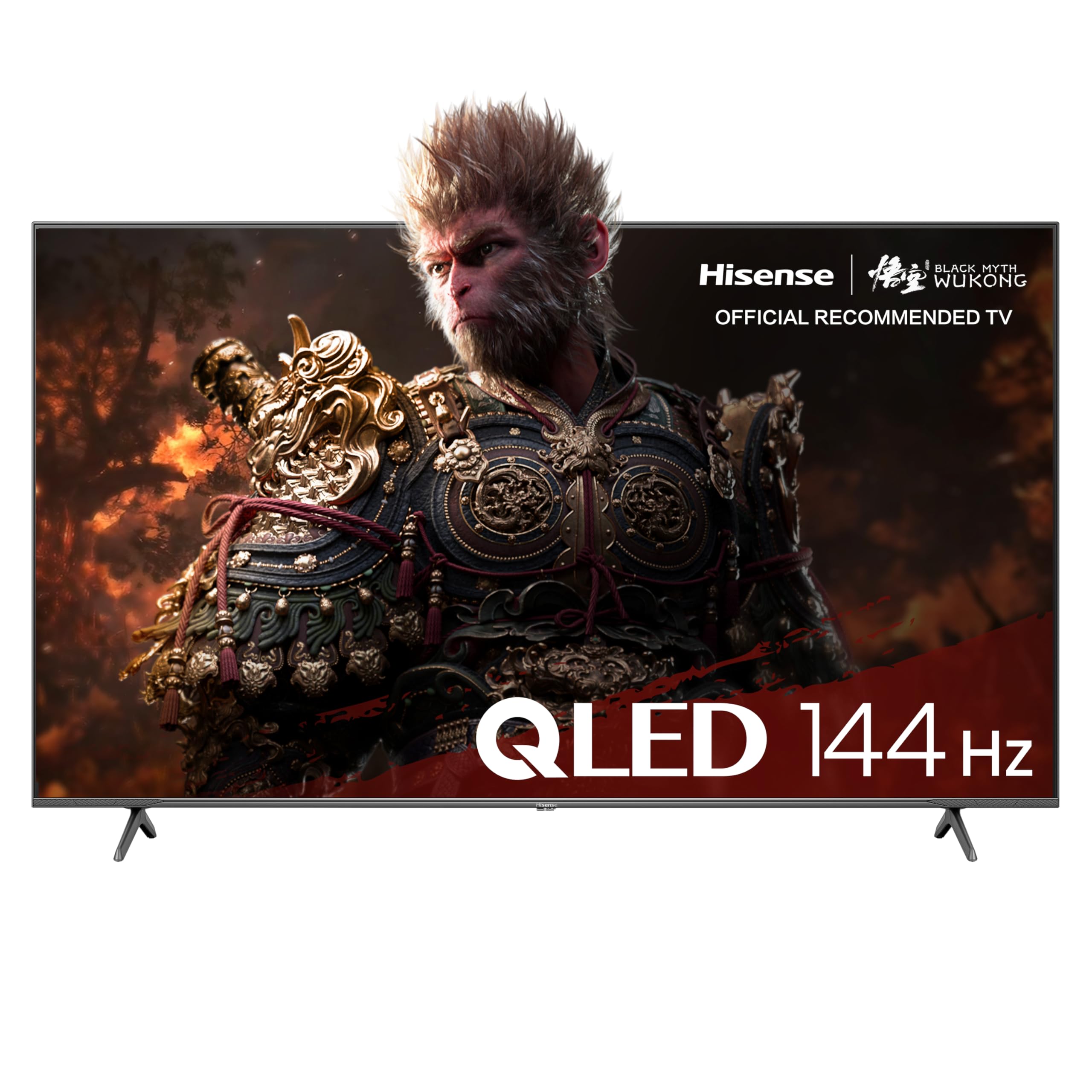 Hisense TV 65" QLED 4K 144Hz 65E77NQ PRO, Smart TV VIDAA U7, Dolby Vision IQ, HDR 10+ Adaptive, 144hz Game Mode PRO, Dolby Atmos 2.1, Alexa Built-in, Tuner DVB-T2/S2 HEVC 10, lativù 4K 2024 E77NQ PRO 65 Pollici