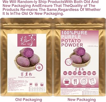 Plant Gift 100% Pure Purple Potato Powder 紫薯粉, For Baking 100g/3.25oz | Natural Meal Powder. Non-GMO. No Fillers Or Additives. Fine Ground, Sweet Flavor. For Smoothies, Yogurt & Drinks.
