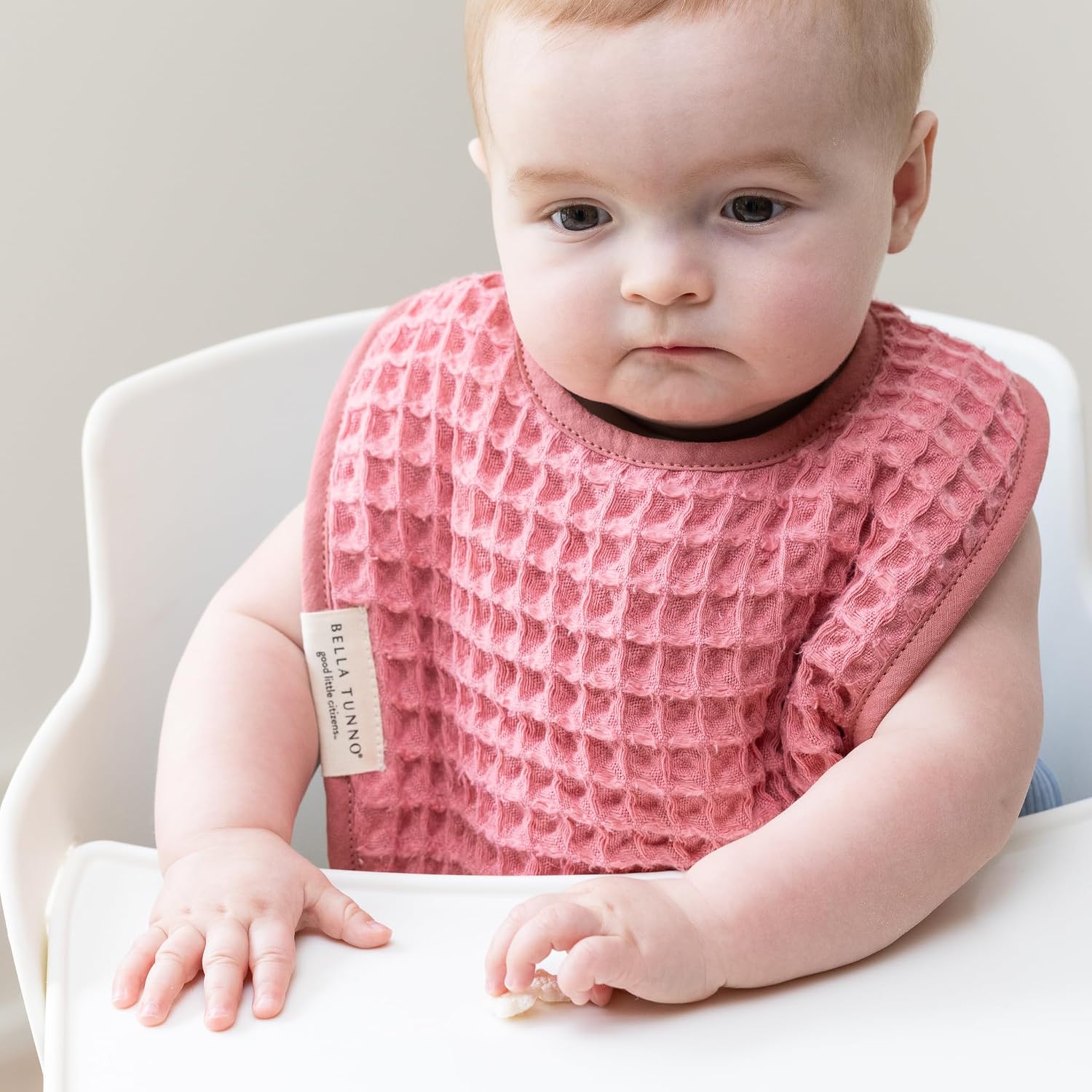 Bella Tunno Baby Bibs and Burp Cloths Set – Reversible Drool Bibs and Soft Absorbent Newborn Burp Cloths, Oeko-TEX Certified (Watermelon)