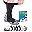 Doctor\'s Select Diabetic Socks for Men - 6 Pairs Crew Mens Diabetic Socks | Diabetic Neuropathy Socks for Men | Black, White, Grey, Dark Grey, Light Brown, Brown