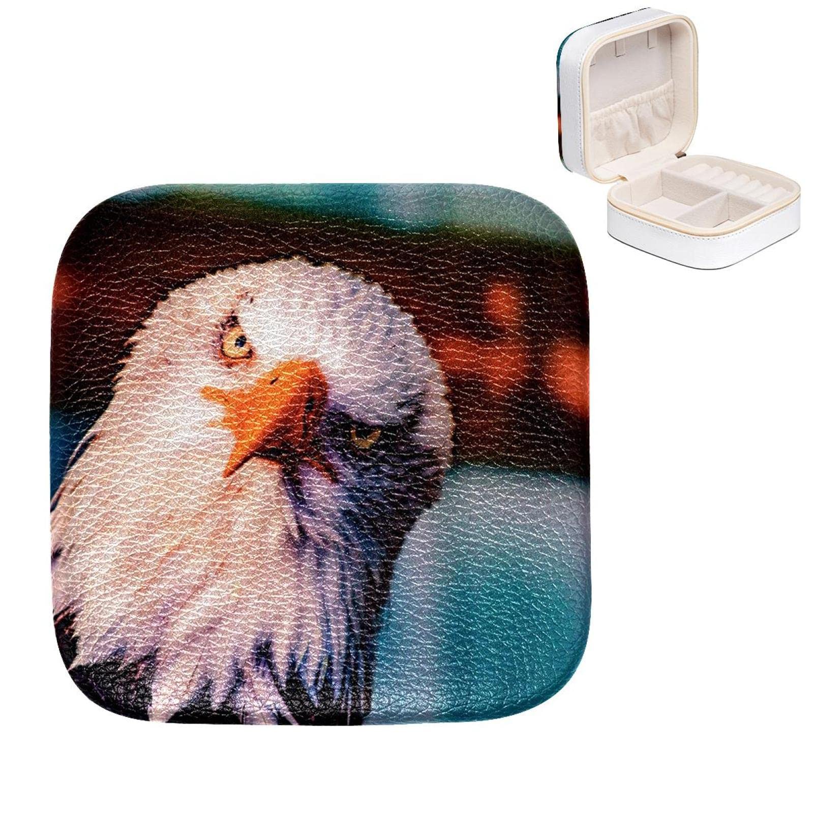 Boîte à bijoux pour femme oiseau marrant boîte de rangement compacte anti-nœuds pour colliers